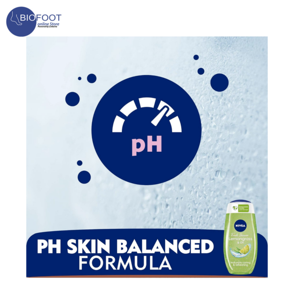 NIVEA Shower Gel Body Wash, Lemongrass & Oil with Vitamins 250ml - Image 2
