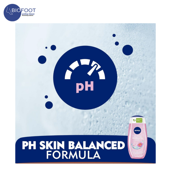 NIVEA Fresh Shower Gel Waterlily & Oil with Vitamins 250ml - Image 3
