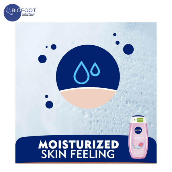 NIVEA Fresh Shower Gel Waterlily & Oil with Vitamins 250ml - Image 5