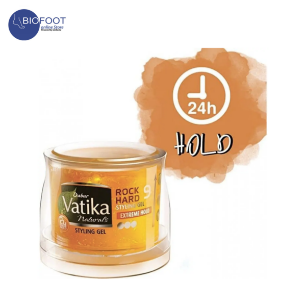 VATIKA Rock Hard Style Extreme Hold 9 Styling Gel 250ml - Image 2