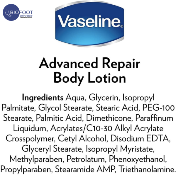 Vaseline Advanced Repair Body Lotion 72H for Dry to very Dry Skin 400ml - Image 2