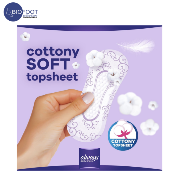 Always Daily Liners Extra Protect Pantyliners, Large, 48 Count - Image 2