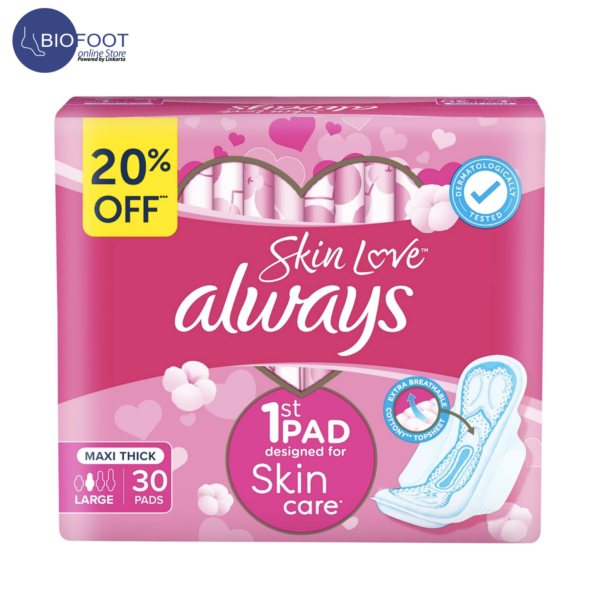 Always Skin Love Maxi Thick Large 30Pads