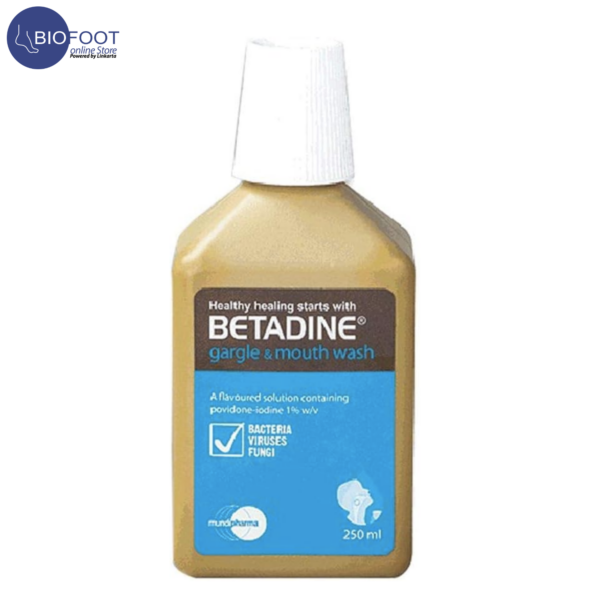 Betadine Mouthwash Gargle, 250 ml - Image 3
