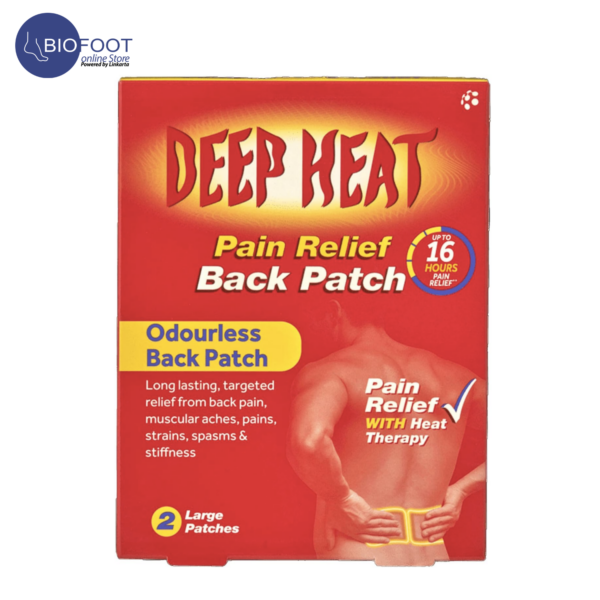Deep Heat Pain Relief Back Patch Odourless Heat Patch 2's