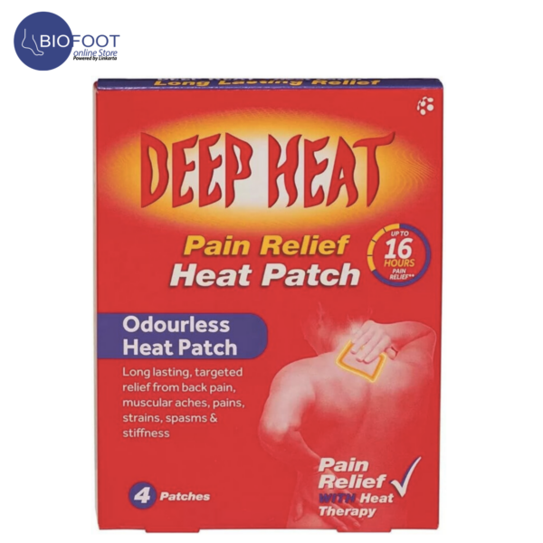 Deep Heat Pain Relief Heat Patch Odourless Heat Patch 4's - Image 2