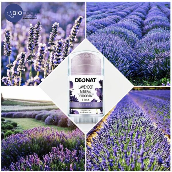 Deonat Lavender Deodorant Natural Stick 100gm - Image 3