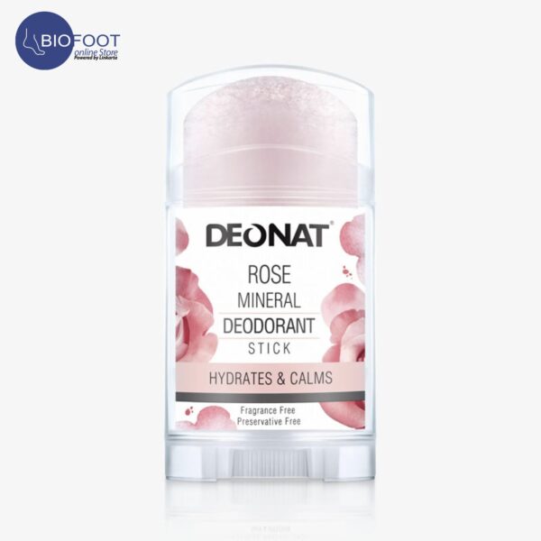 Deonat Rose Water Deodorant Natural Stick 100gm - Image 2