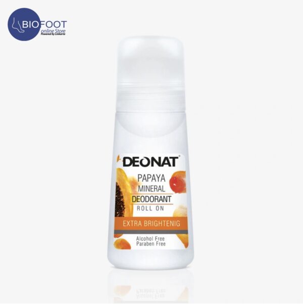 Deonat Papaya Mineral Deodorant Roll On 65ml