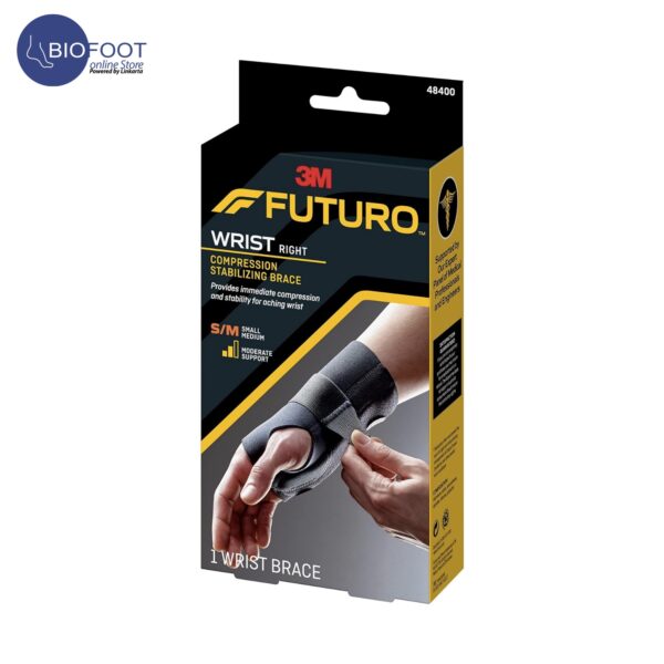 Futuro Wrist Right Compression Stabilizing Brace Size S/M - Image 2
