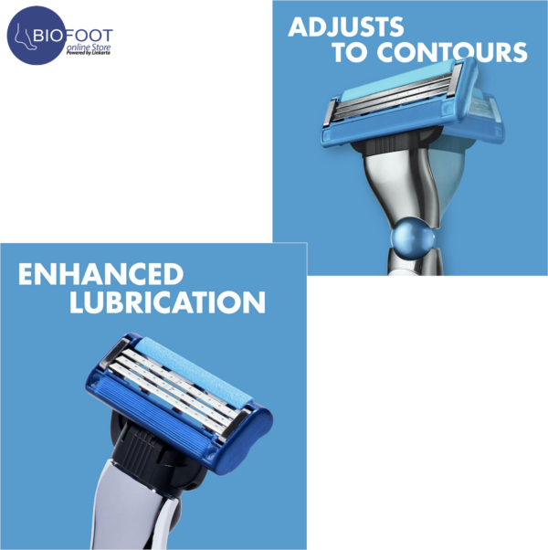 Gillette Gilette Mach3 Turbo 3D razor handle + 6 blades - Image 2
