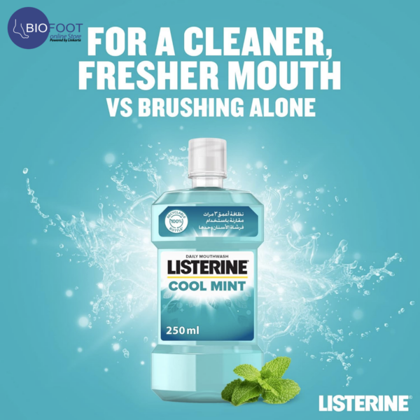 Listerine Cool Mint Daily Mouthwash 250ml - Image 2