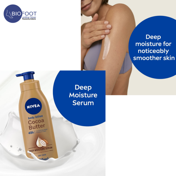 Nivea Cocoa Butter 5in1 Body Lotion for Dry Skin offer pack 400+400ml - Image 2