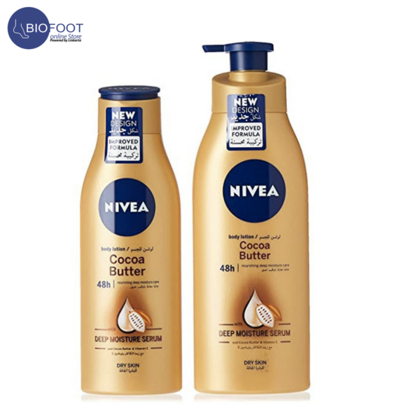 Nivea Cocoa Butter 5in1 Body Lotion for Dry Skin offer pack 400+250ml