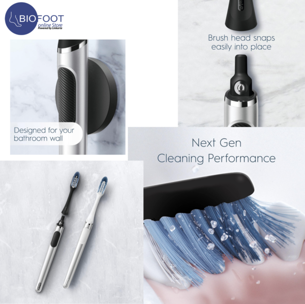 Oral-B Click Onyx Silver Manual Toothbrush - Image 3