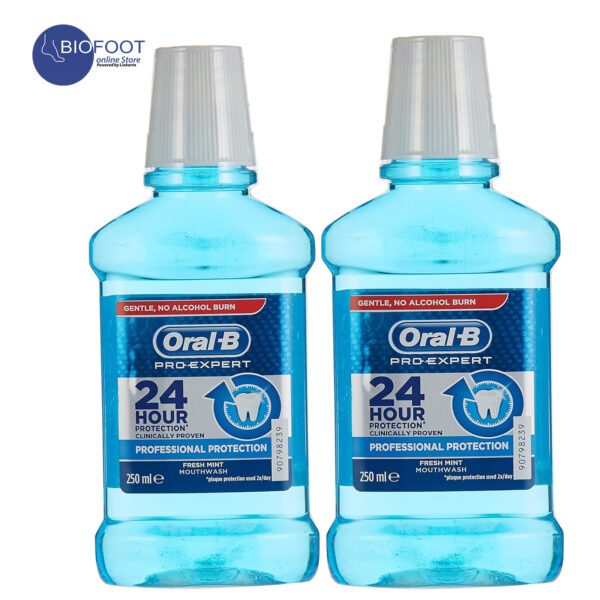 Oral-B Pro Expert Professional Protection Fresh Mint Mouthwash pack of 2pcs 250ml
