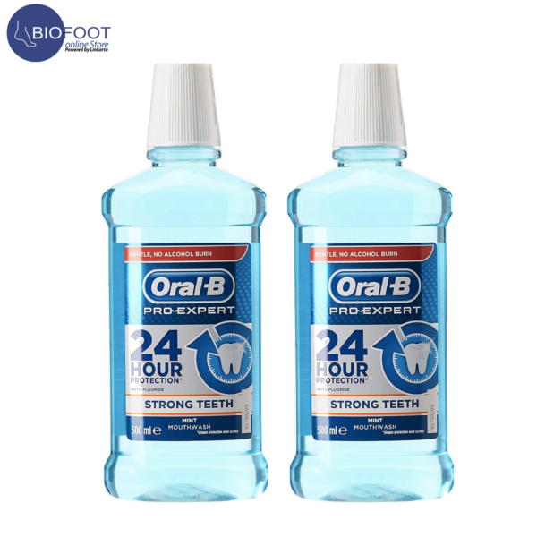 Oral-B Pro Expert Strong Teeth Mint Mouthwash pack of 2pcs 500ml