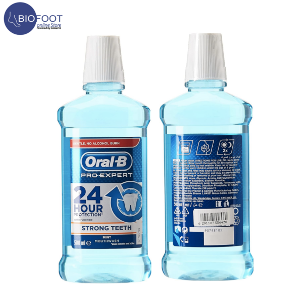 Oral-B Pro Expert Strong Teeth Mint Mouthwash pack of 2pcs 500ml - Image 2