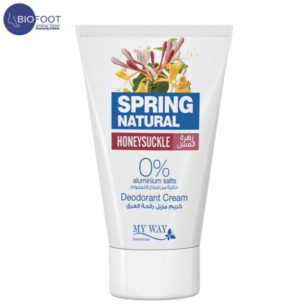 Spring Natural Honey Suckle 0% Aluminium Salt Deodorant Cream 40ml