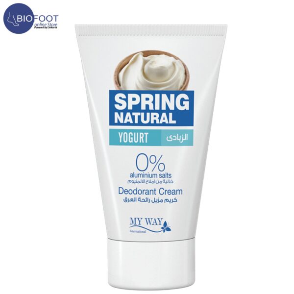 Spring Natural Yogurt 0% Aluminium Salt Deodorant Cream 40ml