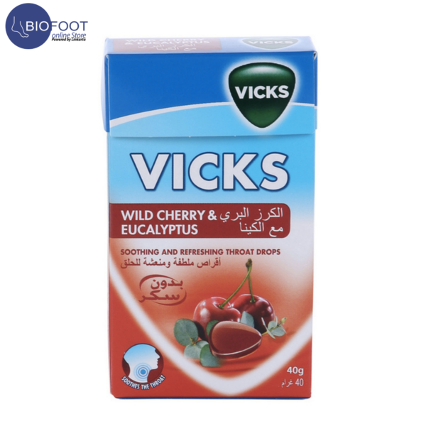 Vicks Wild Cherry & Eucalyptus Refreshing Drop 40g