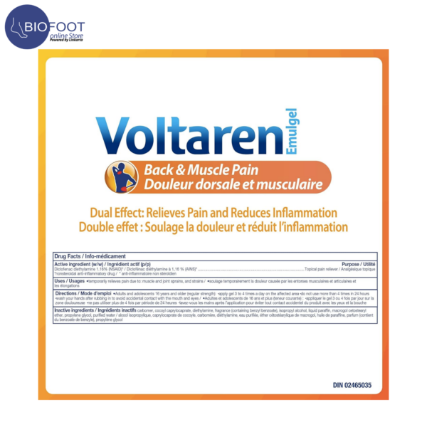 Voltaren Emulgel 1.16%  applicator for Joint Muscle and Back Pain Relief 100g - Image 3