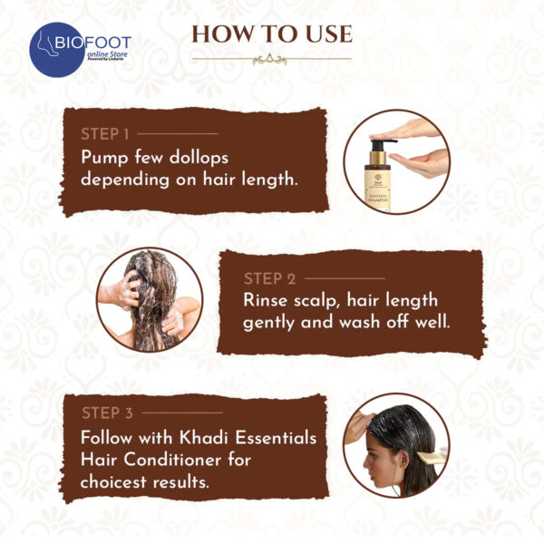 Khadi Banana Shampoo for Deep Nourishment 200ml - Image 3