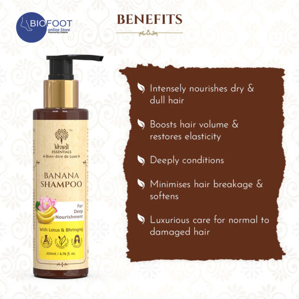 Khadi Banana Shampoo for Deep Nourishment 200ml - Image 4