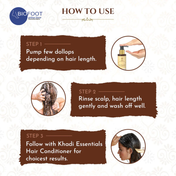 Khadi Coconut Milk Shampoo for Soft & Smooth hair 200ml - Image 2