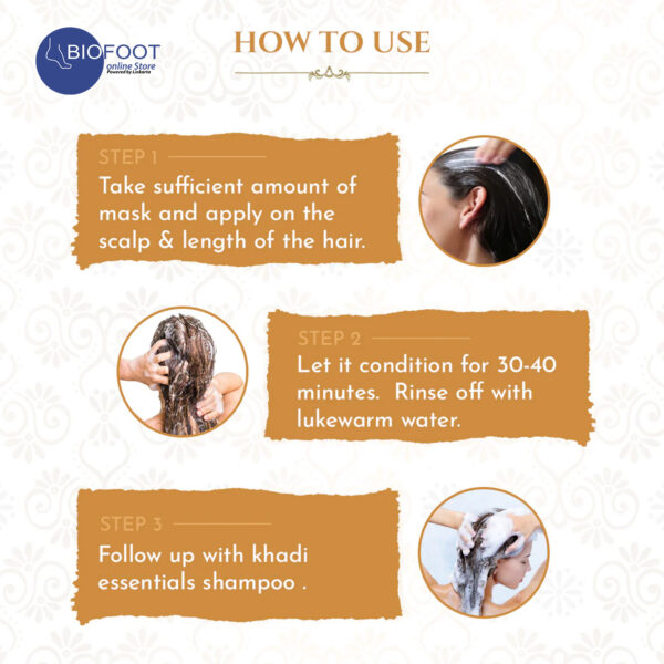 Khadi Fenugreek Hair Mask for Strong & Smooth Hair 200g - Image 2