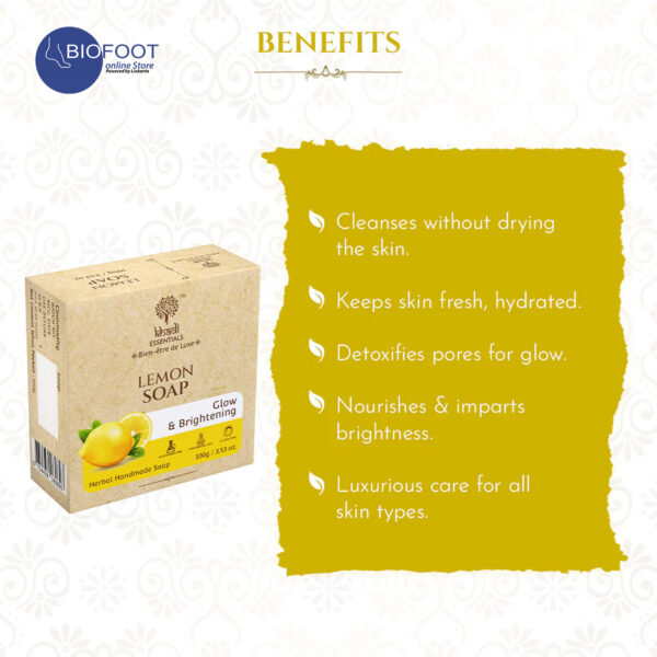 Khadi Lemon Soap Glow & Brightening 100g - Image 3