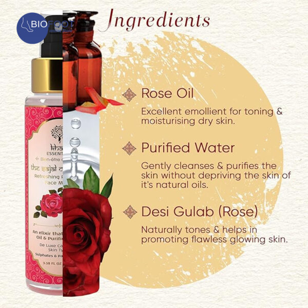 Khadi Pure Wild Rose Water 100ml - Image 4