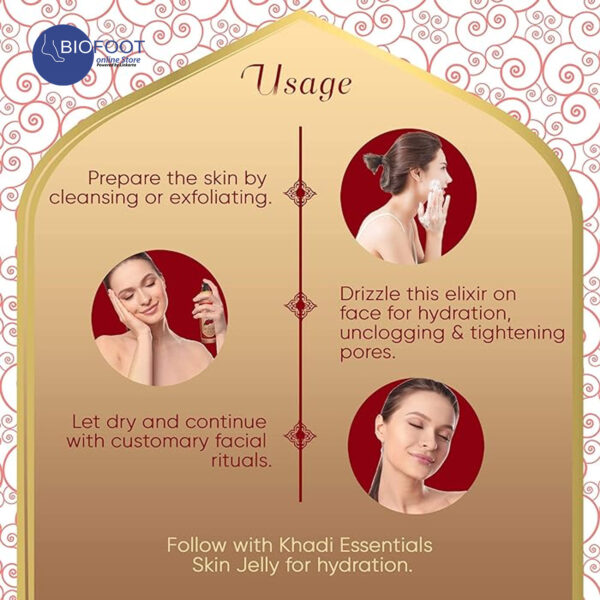 Khadi Pure Wild Rose Water 100ml - Image 3