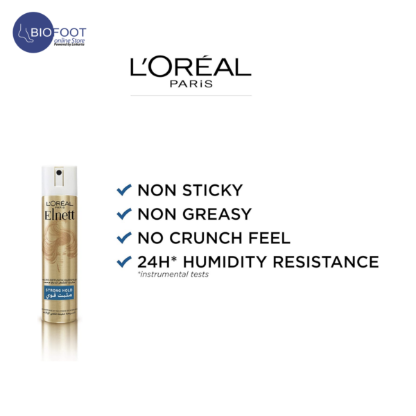 Loreal Paris Elnett Hairspray Strong Hold 75ml - Image 3