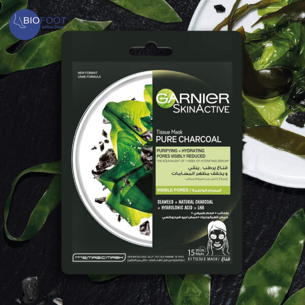 Garnier Skin Active Pure Charcoal Black Sheet Mask - Image 2