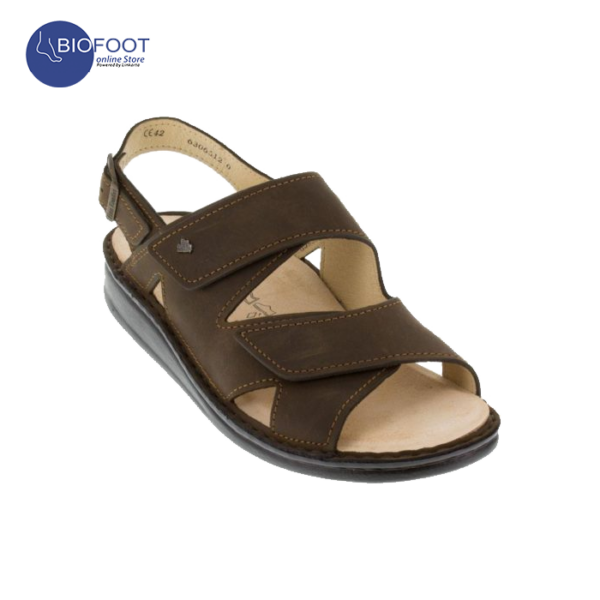 Finn comfort Toro Mens Nubuck Leather Comfort Soft Velcro Sandals