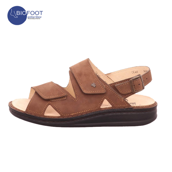 Finn comfort Toro Mens Nubuck Leather Comfort Soft Velcro Sandals - Image 7