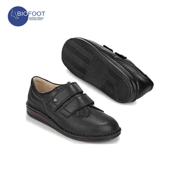Finn comfort 96109 Diabetic Black Leather Shoes for Men - Image 4
