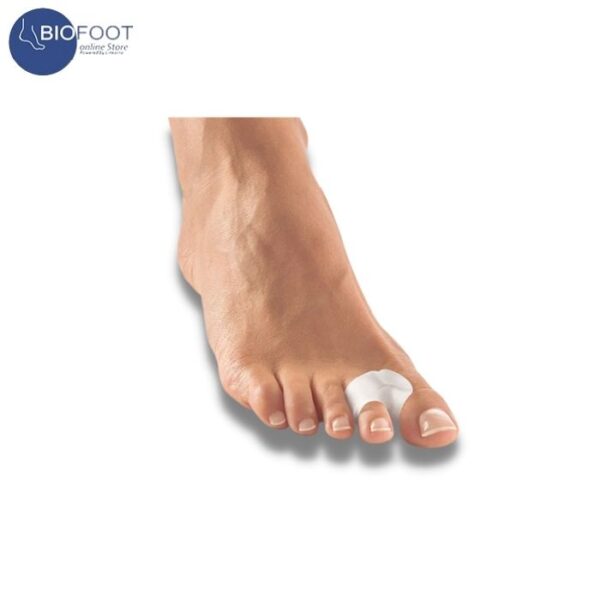 Biofoot Clear Silicone Gel Toe Separator Ring, Orthopedic Bunion Correction, Hammer Toes, Pair Relief One Size