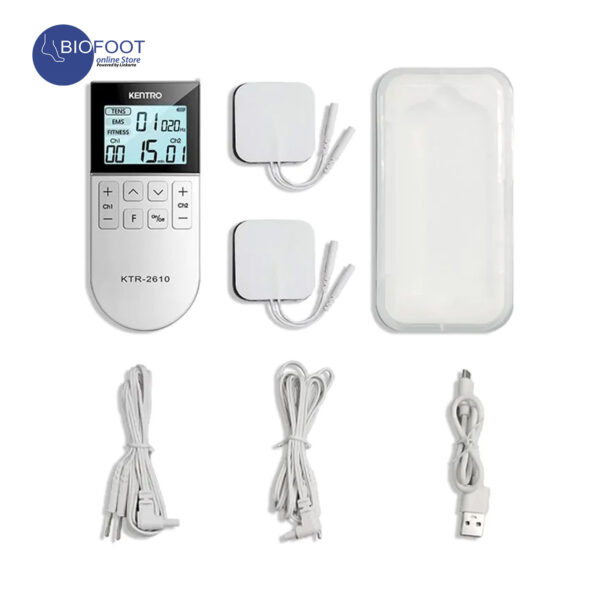 Kentro TENS & EMS & Fitness 3 in 1 Combination Multi-Function Physiotherapy Device Unisex Adult Muscle Simulator with 50 Massage Modes for Pain Relief & Muscle Training, KTR-2610 - Image 8