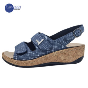 Podartis Mandy Net Blue Sandals for Ladies SR631530