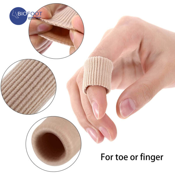 BIOFOOT Silicone Gel Digital Tube with Elastic Fabric, Toe Sleeve Protectors, Corn & Calluses treatment, Protection, Hammer toes, Claw toes, Per Pc 15 cm length - Image 4