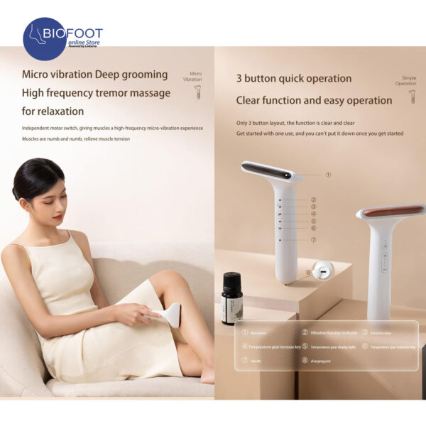 Techlove Electronic GuaSha scrapping device for Body, CI163A
<br>
جهاز التدليك غواشا الإلكتروني للجسم - Image 4