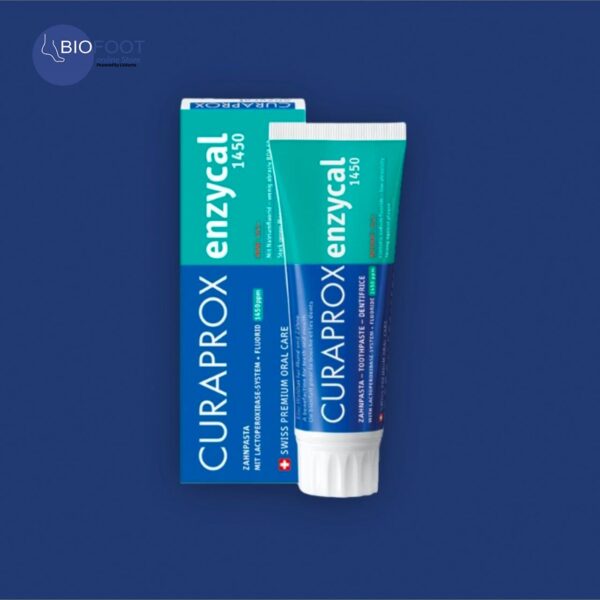 Curaprox Enzycal 1450, 75ml. Fluoride Toothpaste to protect against decay & fight against plaque.