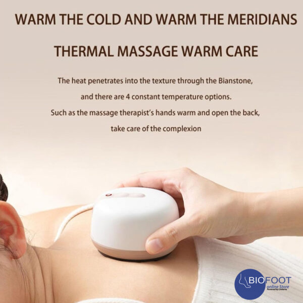 Techlove Rechargeable Electric Cupping Therapy Massager With Natural Red Beian Stone, 3 Levels Heat, Vibration, Smart Negative Pressure Therapy Machine, Vacuum therapy for Tight Muscles and Stiff Joints Pain Relief, Knots, Aches, Muscle Spasm and Poor Circulation
<br>
جهاز الحجامة الإلكتروني - Image 4