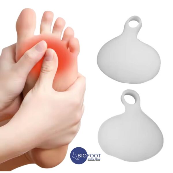 BIOFOOT Clear Silicone Gel Forefoot Metatarsal Pad with Loop, Prevent Pain, Blisters, Calluses, Morton's Neuroma, 
  sesamoiditis, cushioning Pad One Size - Image 2