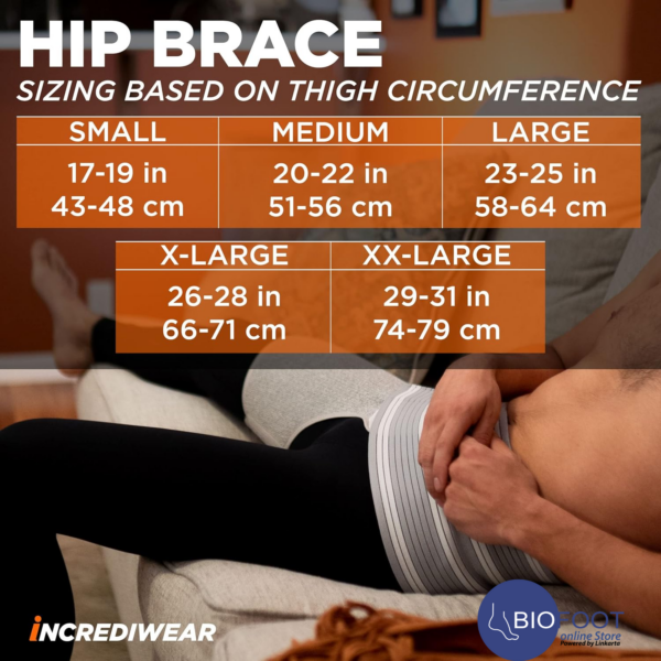 Incrediwear Hip Brace – Hip Brace for Women and Men, Supports Hip Pain Relief and Aids Hip Injury Recovery, Designed for Support, Comfort, & Mobility for Left and Right Hip - Image 3