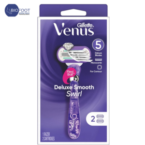 Gillette Venus Deluxe Smooth Swirl  1 Razor 2 Refill Blade