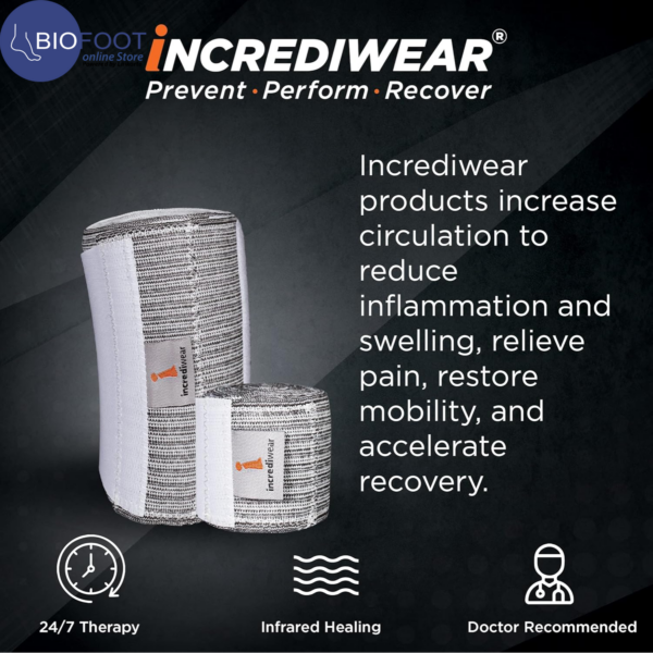 Incrediwear Bandage Wrap for Wound Care and Post Surgery Recovery - Grey - Image 2