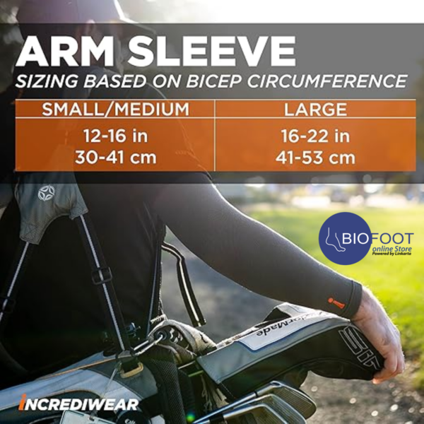 Incrediwear Arm Sleeve Thin Arm Sleeves For Men and Women to Help with Muscle Pain, Relief & Recovery Black - Image 4